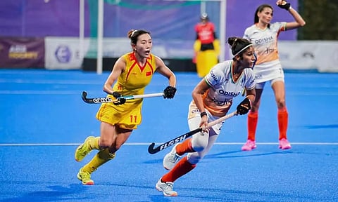 மகளிர் ஆசிய கோப்பை ஹாக்கி இறுதிப்போட்டி: இந்தியா - சீனா நாளை மோதல்