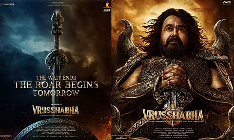 Roar Begins Tomorrow - மோகன்லால் நடிக்கும் Vrusshabha படத்தின் அப்டேட்!