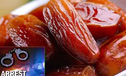 பேரீச்சம்பழத்தில் கஞ்சா - சிறை கைதியான மகனுக்கு கொடுக்க முயன்ற தாய் கைது