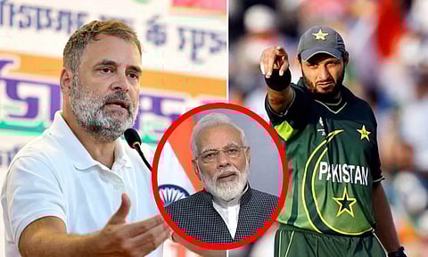 பிரதமர் மோடியை விமர்சித்து, ராகுல் காந்தியை பாராட்டிய பாகிஸ்தான் கிரிக்கெட் வீரர் அப்ரிடி
