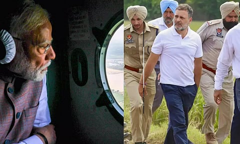 பஞ்சாப் வெள்ள சேதம் ரூ.20,000 கோடி, அறிவித்த நிதியுதவி ரூ.1,600 கோடி.. நியாயமா? - மோடிக்கு ராகுல் கடிதம்