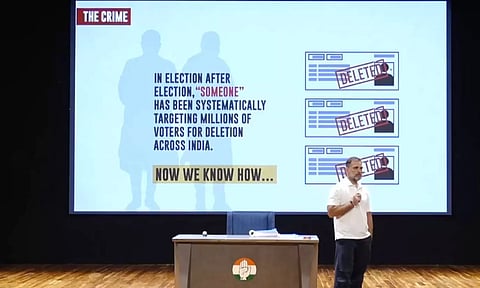 வாக்குத் திருட்டு மோசடி - புதிய அணுகுண்டை வீசிய ராகுல் காந்தி