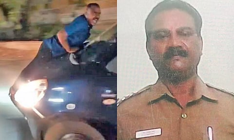 நெல்லையில் வாலிபர் மீது காரை ஏற்றி இழுத்து சென்ற எஸ்.ஐ. சஸ்பெண்டு