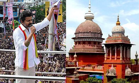 மற்றவர்களுக்கு முன்மாதிரியாக திகழலாமே? - த.வெ.க. தலைவர் விஜய்க்கு உயர்நீதிமன்றம் அறிவுரை