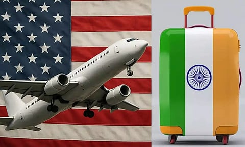 அமெரிக்கா செல்லும் இந்தியர்களின் எண்ணிக்கை ஆகஸ்டில் கடும் சரிவு