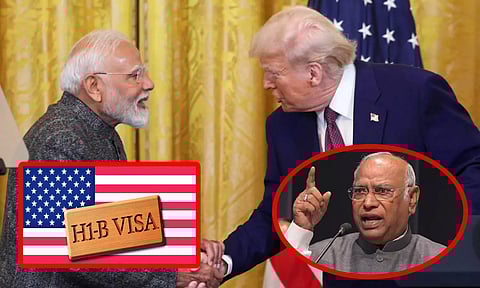 H-1B விசா விவகாரம்: மோடி பிறந்தநாளுக்கு டிரம்ப் அனுப்பிய பிறந்தநாள் பரிசு - கார்கே விமர்சனம்