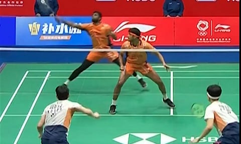 சீனா மாஸ்டர்ஸ் பேட்மிண்டன்: இறுதிப்போட்டியில் சாத்விக் சிராக் ஜோடி தோல்வி