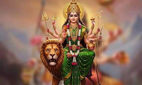 நவராத்திரியின் 4ம் நாள் இன்று..! கூஷ்மாண்டா தேவிக்கு உச்சரிக்க வேண்டிய முக்கிய மந்திரம்