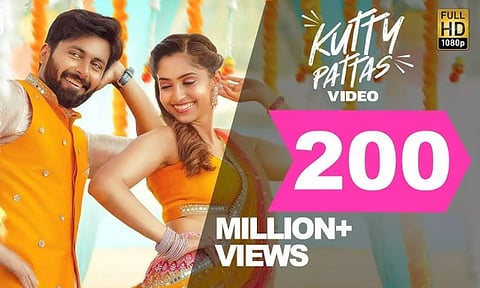 200 மில்லியன் பார்வைகளை கடந்த 'குட்டி பட்டாஸ்' பாடல்