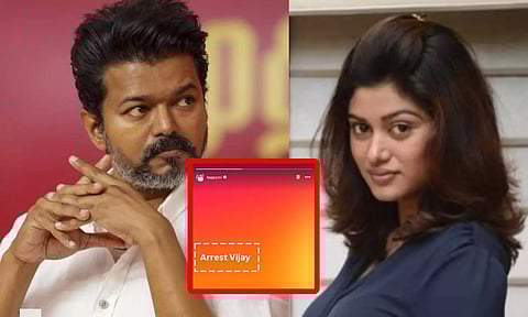 கரூர் கூட்டநெரிசல்: விஜயை கைது செய்ய வேண்டும் - நடிகை ஓவியா