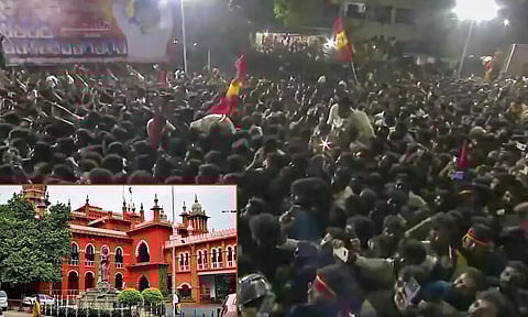 த.வெ.க.-வுக்கு எதிராக மனு: அவசர வழக்காக விசாரிக்க உயர் நீதிமன்றம் மறுப்பு