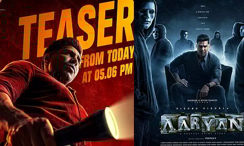 இன்று மாலை வெளியாகிறது 'ஆர்யன்' படத்தின் டீசர்
