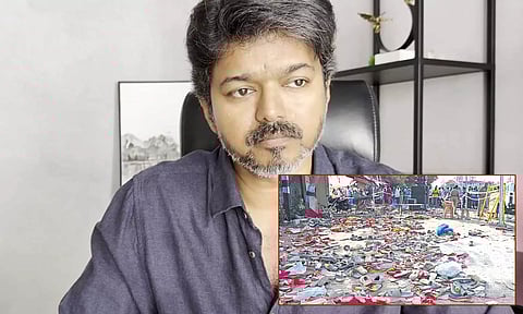 கூட்ட நெரிசல் சம்பவம் நடந்த உடனே சென்னை கிளம்பியது ஏன்? விஜய் விளக்கம்