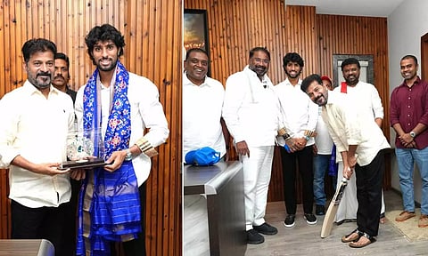 இந்திய வீரர் திலக் வர்மாவுக்கு தெலங்கானா முதலமைச்சர் ரெவந்த் ரெட்டி பாராட்டு