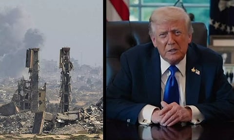 காசாவின் கட்டுப்பாட்டை விட்டுக்கொடுக்க மறுத்தால் ஹமாஸ் அழிக்கப்படும் - டிரம்ப் கடும் எச்சரிக்கை