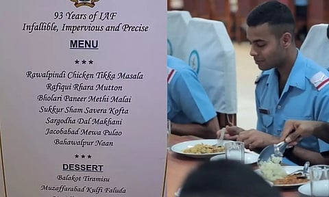 ராவல்பிண்டி சிக்கன்.. பகவல்பூர் Naan.. இந்திய விமானப் படை தின உணவு மெனு வைரல்!