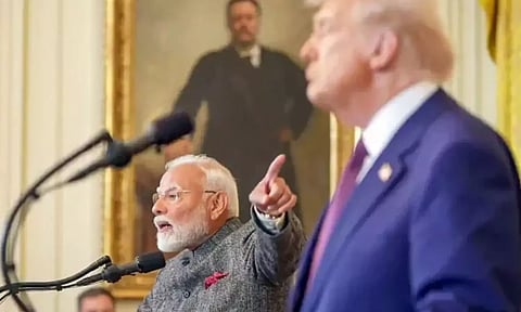 அமெரிக்க அதிபர் டிரம்ப்-ஐ போனில் அழைத்து புகழ்ந்த பிரதமர் மோடி!