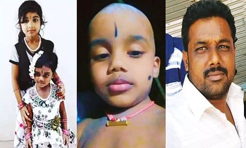 மனைவி கள்ளக்காதலனுடன் சென்றதால் ஆத்திரம் - 3 குழந்தைகளின் கழுத்தை அறுத்துக்கொன்ற தந்தை