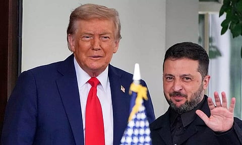 காசா போர் நிறுத்தம்; டொனால்டு டிரம்பிடம் டெலிபோன் மூலம் பேசிய உக்ரைன் அதிபர் ஜெலன்ஸ்கி