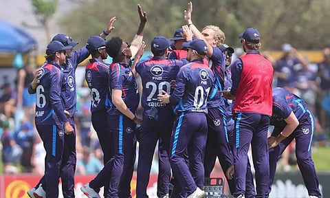 டி20 கிரிக்கெட்: தென்ஆப்பிரிக்காவுக்கு அதிர்ச்சி அளித்தது நமீபியா