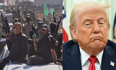 ஆயுதங்களை கைவிட டிரம்ப் எச்சரித்த நிலையில், பொதுவெளியில் 6 பேரை சுட்டுக்கொன்ற ஹமாஸ்