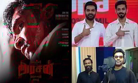 அரசன் படத்திற்கு இசையமைக்கும் அனிருத் - போஸ்டர் வெளியிட்டு அறிவித்த வெற்றிமாறன்