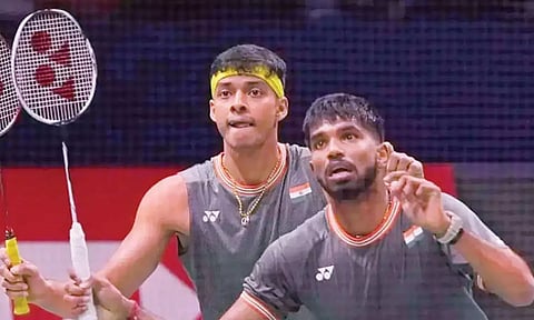 டென்மார்க் ஓபன் பேட்மிண்டன்: காலிறுதிக்கு முன்னேறியது சாத்விக் சிராக் ஜோடி