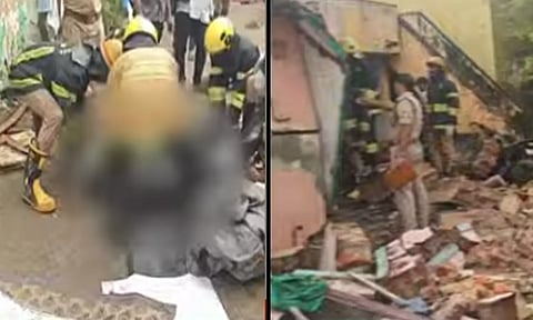 வீட்டில் நாட்டு வெடி வெடித்து விபத்து- 4 பேர் உயிரிழப்பு