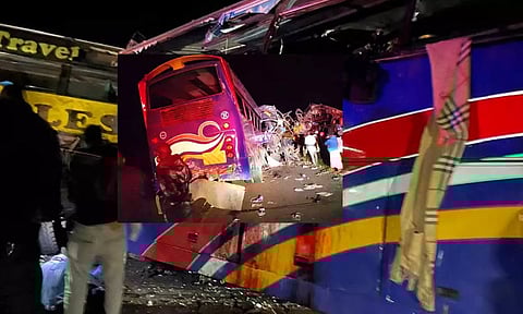 உகாண்டாவில் வாகனங்கள் நேருக்கு நேர் மோதி கோர விபத்து: 46 பேர் பலியான சோகம்