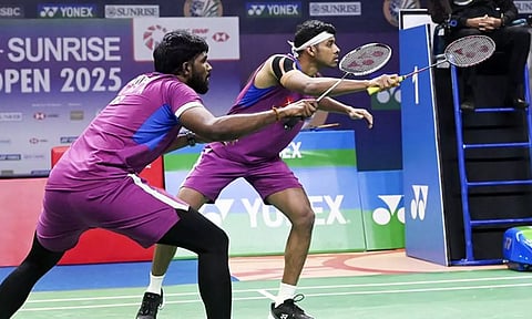 பிரான்ஸ் ஓபன் பேட்மிண்டன்: முதல் சுற்றில் சாத்விக்-சிராக் ஜோடி அதிர்ச்சி தோல்வி