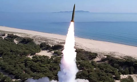 அடுத்த வாரம் தென்கொரியா வரும் டிரம்ப்: ஏவுகணை சோதனை நடத்திய வடகொரியா