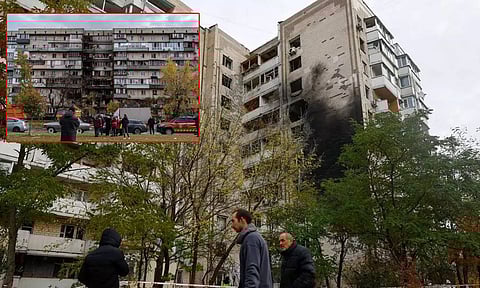 உக்ரைன் தலைநகரை குறிவைத்து ரஷியா டிரோன் தாக்குதல்: 3 பேர் பலி