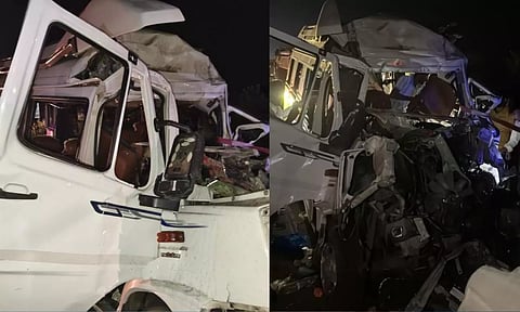 ராஜஸ்தானில் லாரி மீது வேன் மோதி விபத்து.. 18 பேர் உயிரிழப்பு