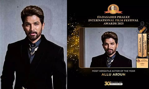 Most Versatile Actor... தாதா சாகேப் பால்கே விருதை வென்றார் அல்லு அர்ஜுன்