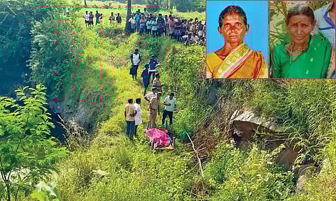 சேலத்தில் 2 மூதாட்டிகள் கொலை- கல்குவாரி குட்டையில் பிணமாக மீட்பு