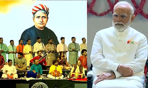 "வந்தே மாதரம்" 150 ஆண்டுகள் கொண்டாட்டம்- இசை நிகழ்ச்சியை ரசித்து பார்த்த பிரதமர் மோடி