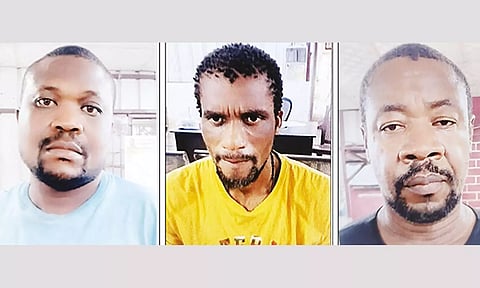 கைதான நைஜீரியர்கள் 