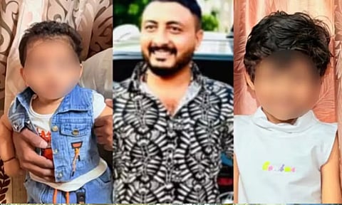 ஆதார் கார்டு பதிய வீட்டை விட்டு புறப்பட்ட தொழிலதிபர் 2 மகள்களுடன் கால்வாயில் குதித்து தற்கொலை