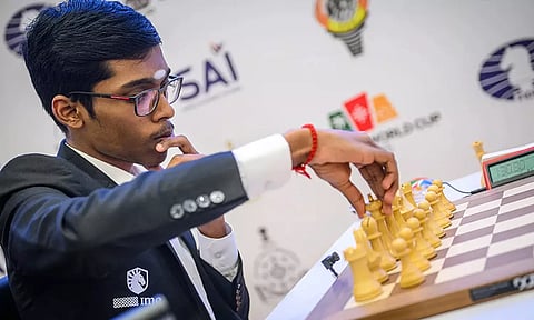 உலகக் கோப்பை செஸ் 4-வது சுற்றில் பிரக்ஞானந்தா உள்பட 5 இந்திய வீரர்கள் 'டிரா'