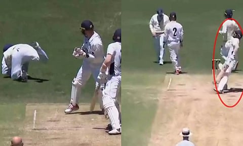 கேட்ச் பிடிக்கலாம்.. அதுக்குனு இப்படியா.. மிரண்டுபோன பேட்டர்- வைரலாகும் வீடியோ