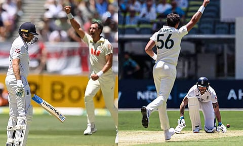 ஆஷஸ் தொடர் முதல் டெஸ்ட்: ஸ்டார்க் வேகத்தில் சரிந்த இங்கிலாந்து- 172 ரன்களில் ஆல் அவுட்