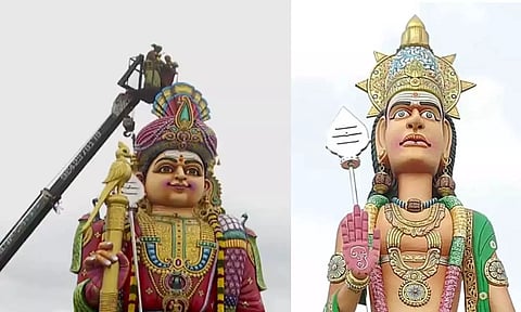 இணையத்தில் விமர்சனத்திற்கு உள்ளான சேலம் முருகன் சிலைக்கு கும்பாபிஷேகம்