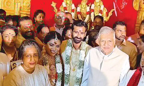 திருப்பத்தூரில் இலங்கை முன்னாள் மந்திரி இல்ல திருமண விழா- பல்வேறு அரசியல் கட்சியினர் வாழ்த்து