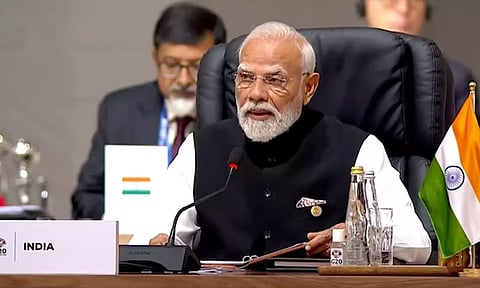 உணவு பாதுகாப்பு அச்சுறுத்தலை தடுக்க வேண்டும்- ஜி20 மாநாட்டில் பிரதமர் மோடி பேச்சு