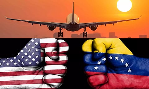போர் பதற்றம்: அமெரிக்காவின் மிரட்டலால் வெனிசுலாவுக்கு செல்லும் விமானங்கள் ரத்து