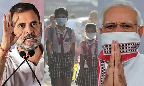 காற்று மாசினால் குழந்தைகள் மூச்சுத் திணறுகின்றனர்.. ஏன் பொறுப்பில்லாமல் இருக்கிறீர்கள்? - ராகுல்