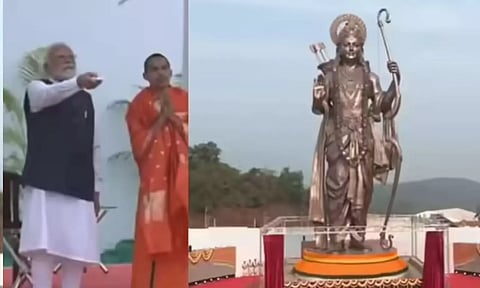 VIDEO: 77 அடி.. உலகின் மிக உயரமான ராமர் சிலையை திறந்து வைத்தார் பிரதமர் மோடி