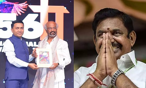 50 வருட கலைப்பயணம்... வாழ்நாள் சாதனையாளர் விருது பெற்ற ரஜினிக்கு இ.பி.எஸ் வாழ்த்து