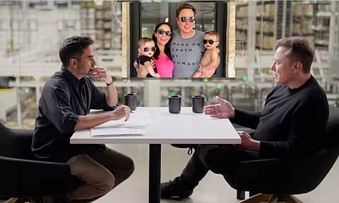 என் மகன் பெயரின் நடுவில் 'சேகர்' என்பதை சேர்த்துள்ளேன் - காரணம் கூறிய எலான் மஸ்க்