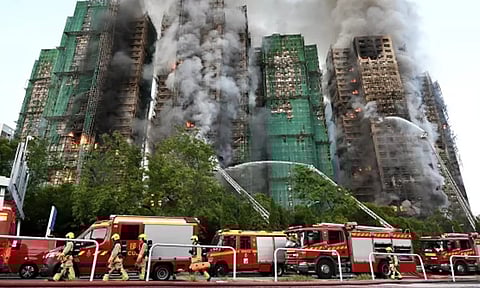 ஹாங்காங் தீ விபத்து: உயிரிழப்பு எண்ணிக்கை 151 ஆக உயர்வு